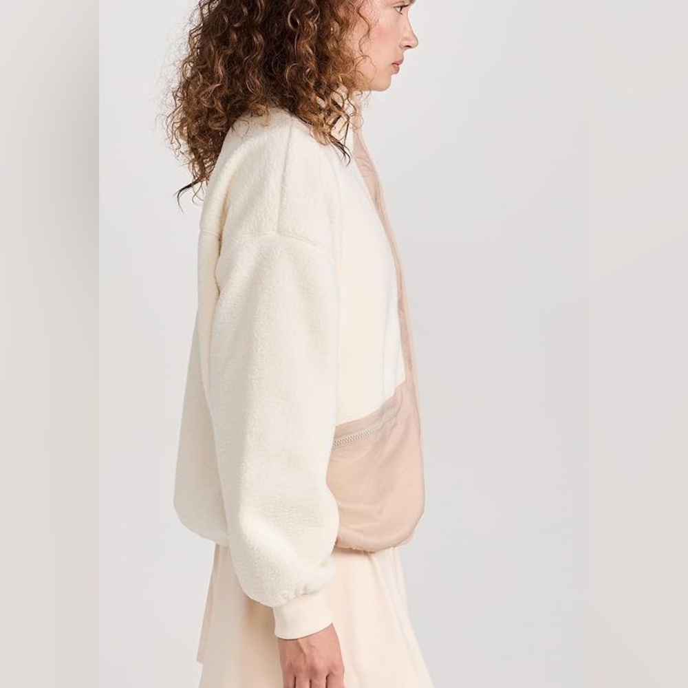 Madewell MWL Drapey Sherpa Buick Jacket Antique Cream - Picture 4 of 12
